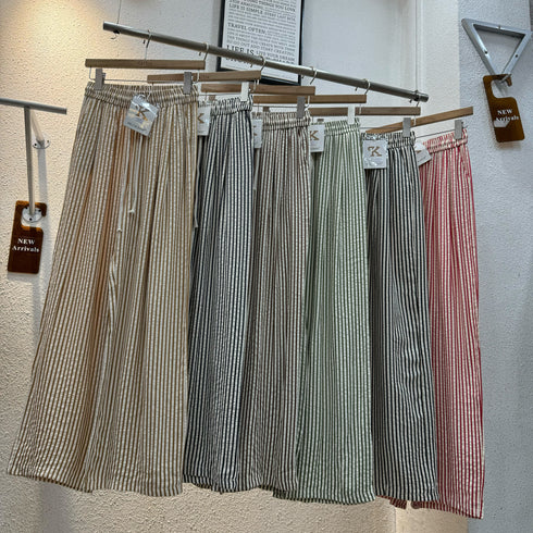 Summer Casual Stripe Loose Trousers